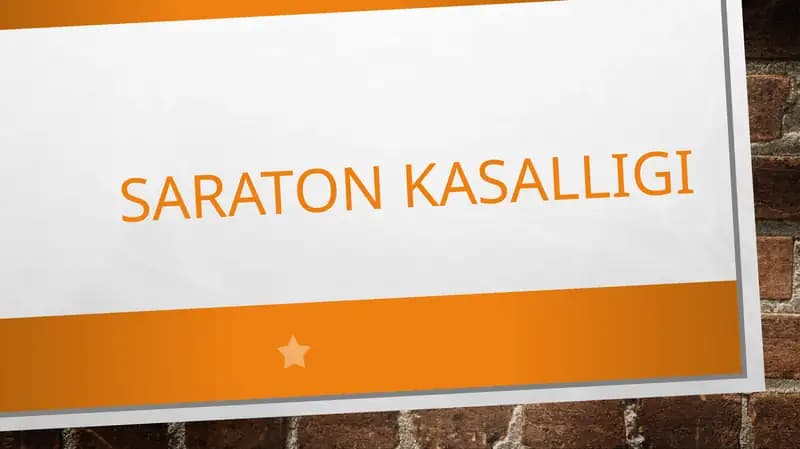 Saraton kasalligi