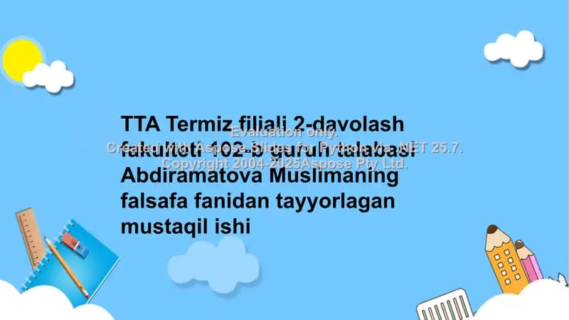Jamiyat va uning falsafiy tahlili