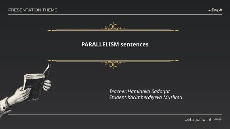 PARALLELISM sentences