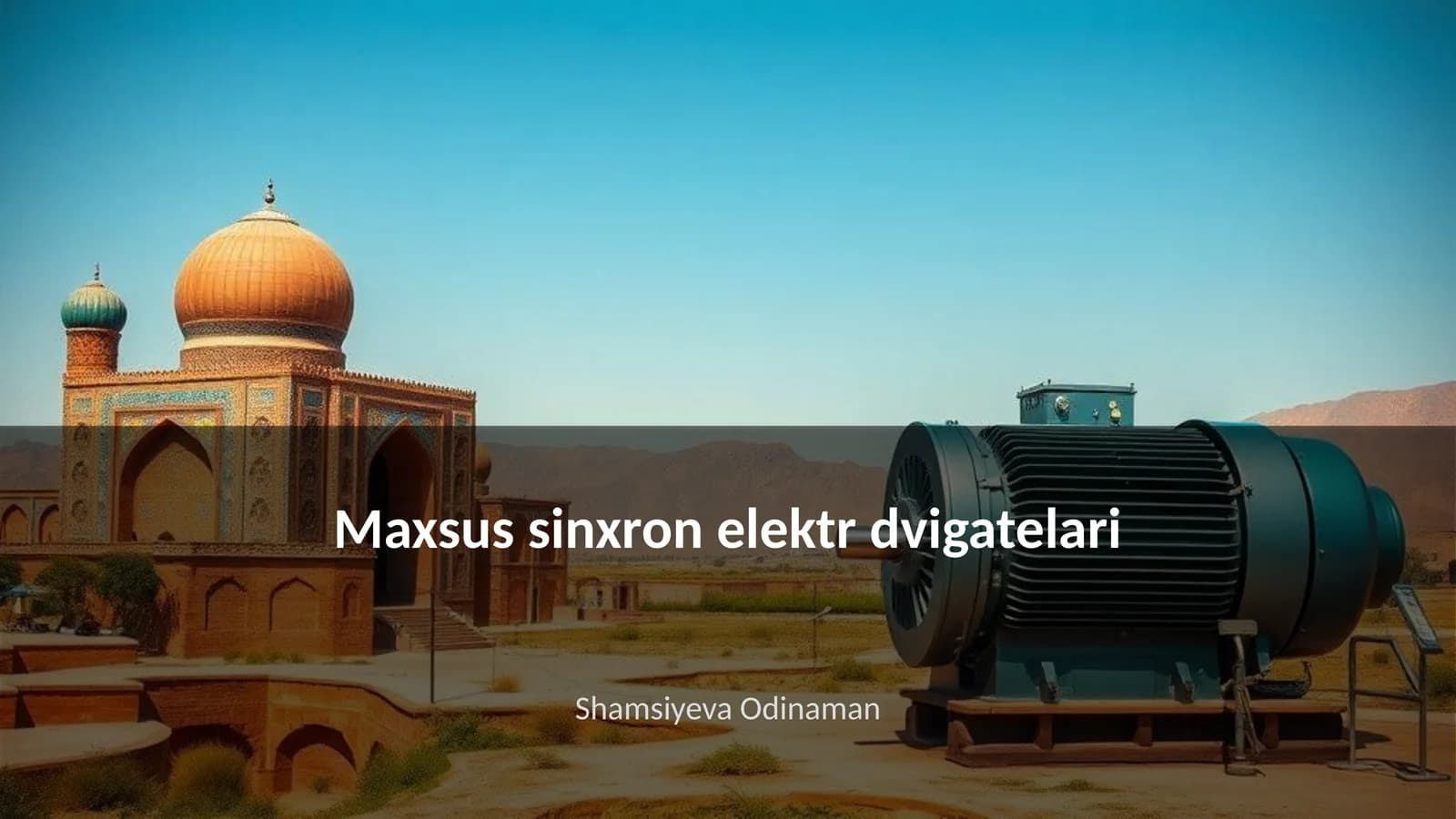 Maxsus sinxron elektr dvigatelari
