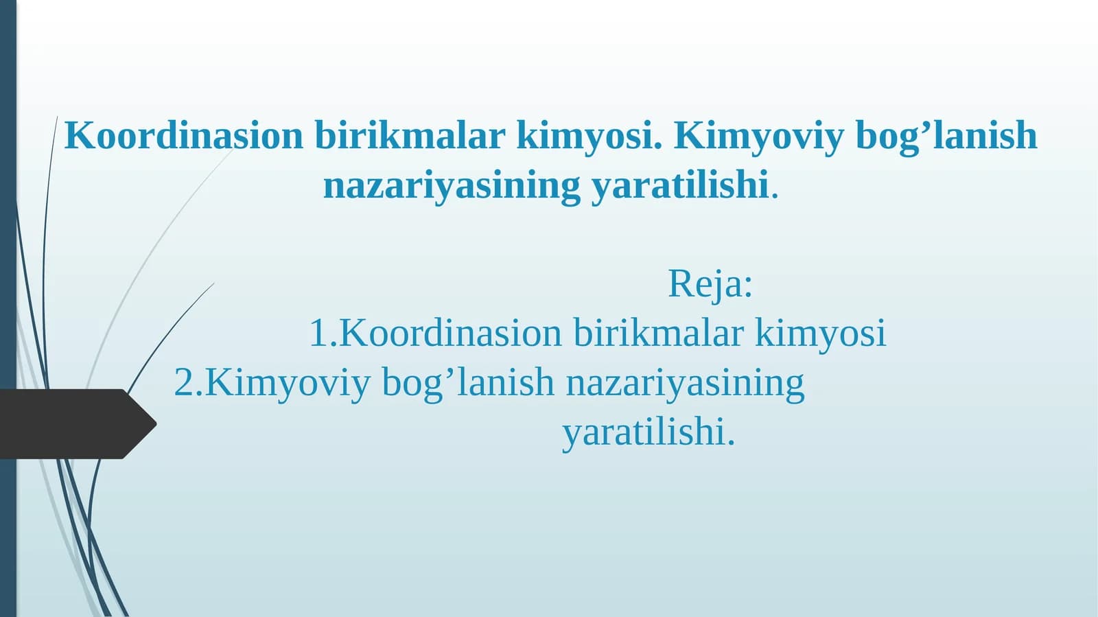 Koordinasion birikmalar kimyosi