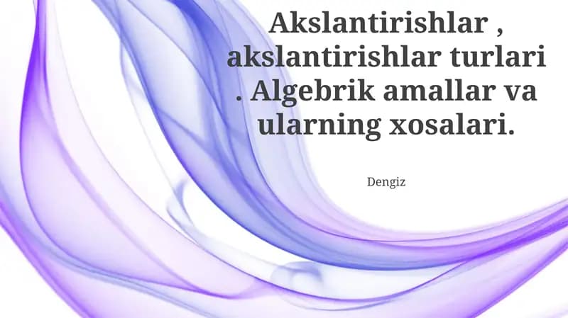 Aks ettirishlar