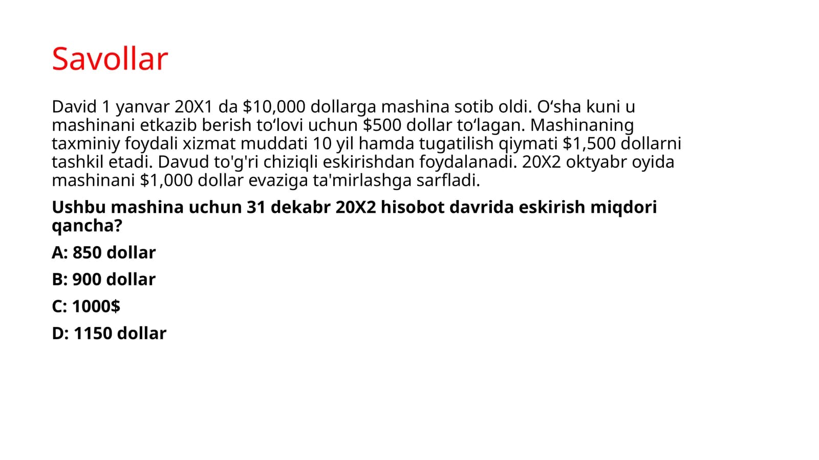 Savollar