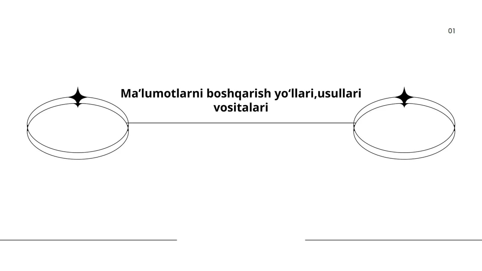Maʼlumotlarni boshqarish yoʻllari,usullari vositalari