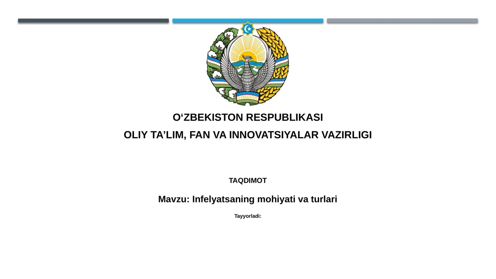 Infelyatsaning mohiyati va turlari