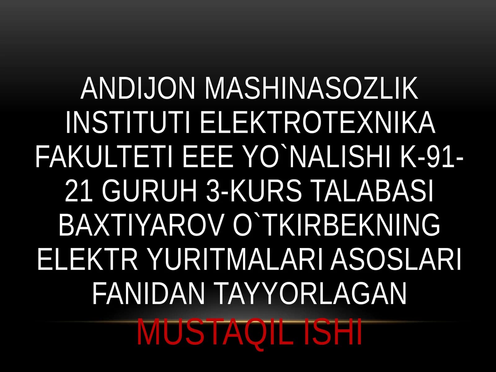 Elektryurit malari asoslarini tayyorlash