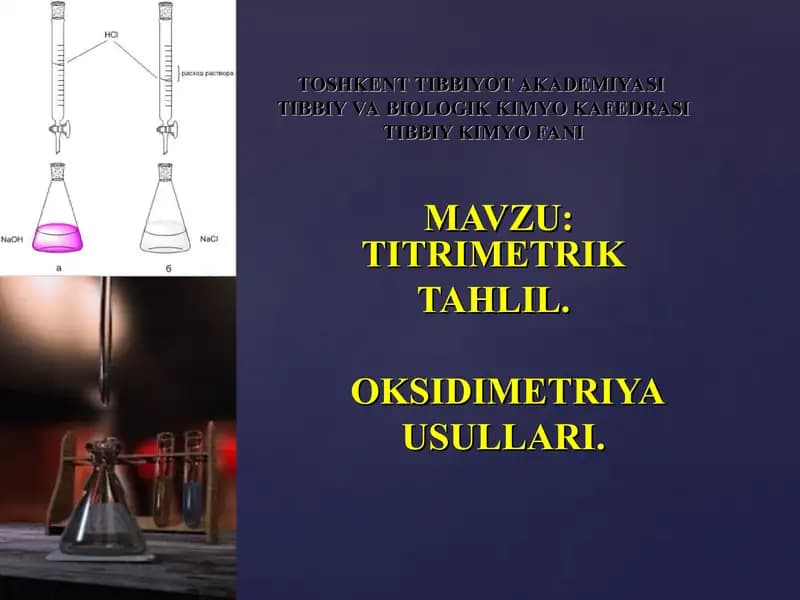 Titrimetrik Tahlil