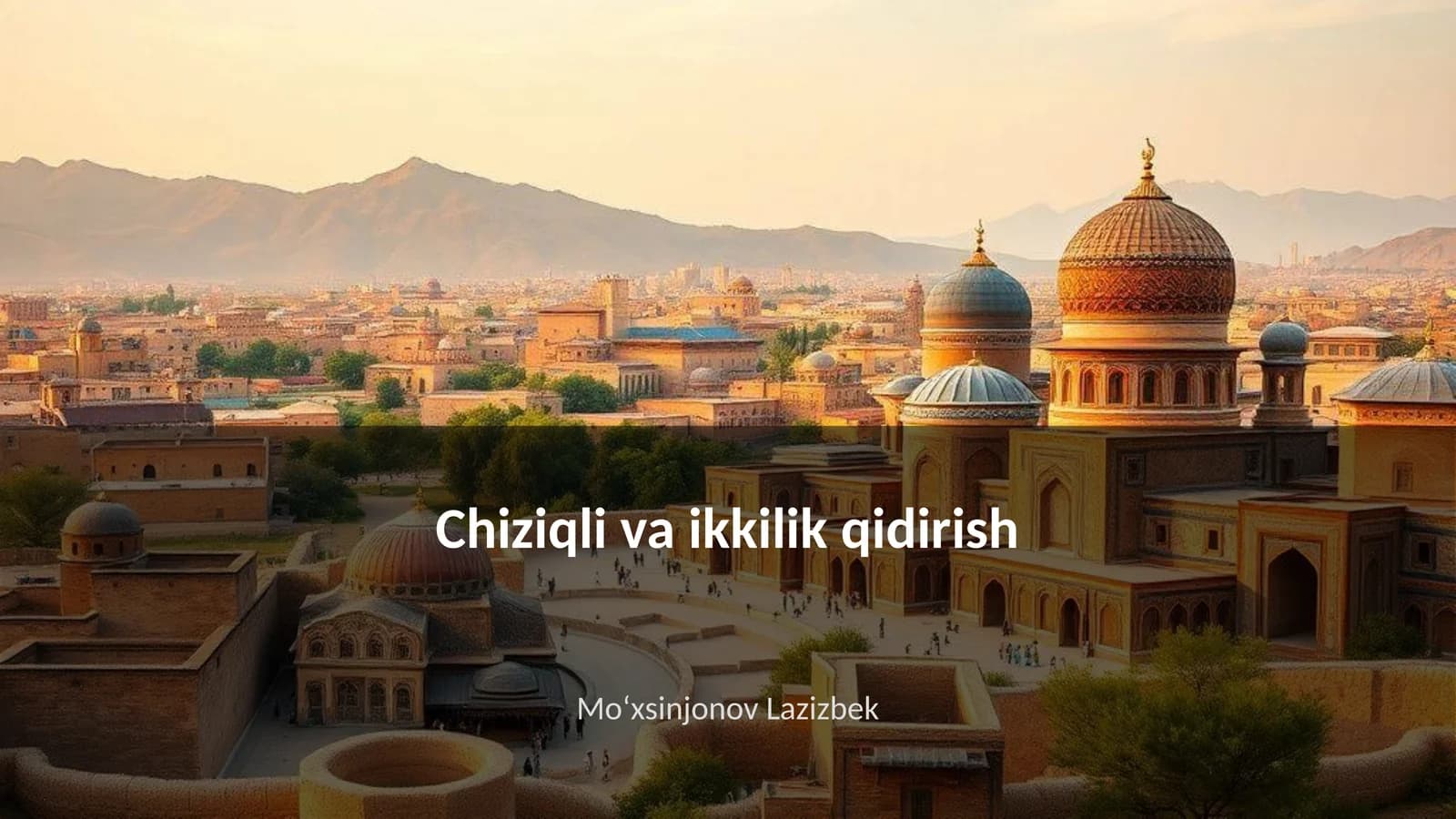 Chiziqli va ikkilik qidirish