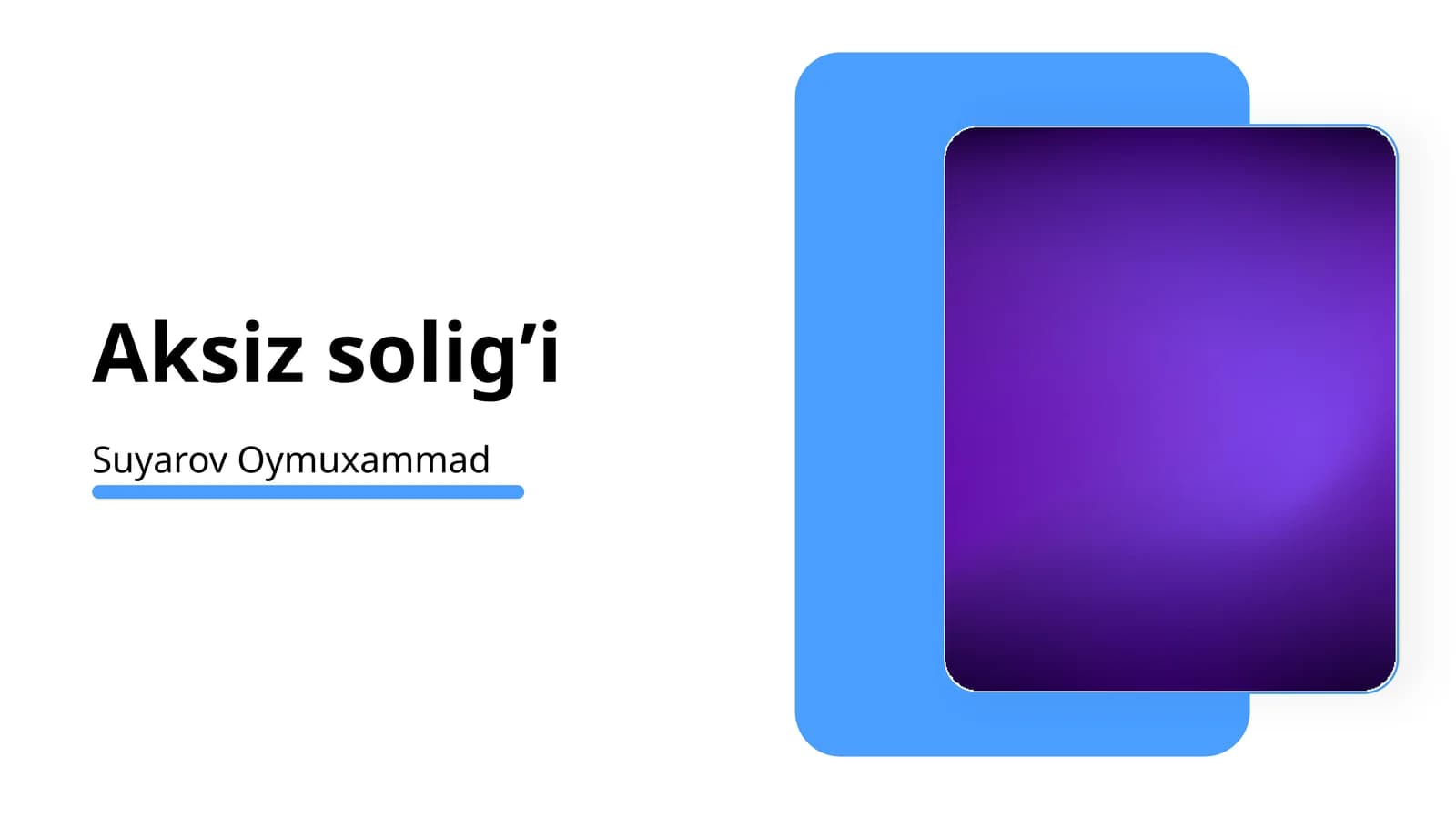Aksiz solig’i