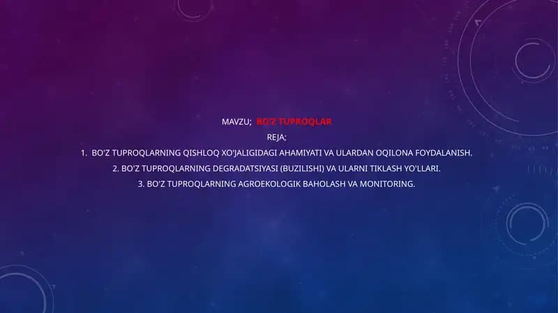 Bo'z Tuproqlar