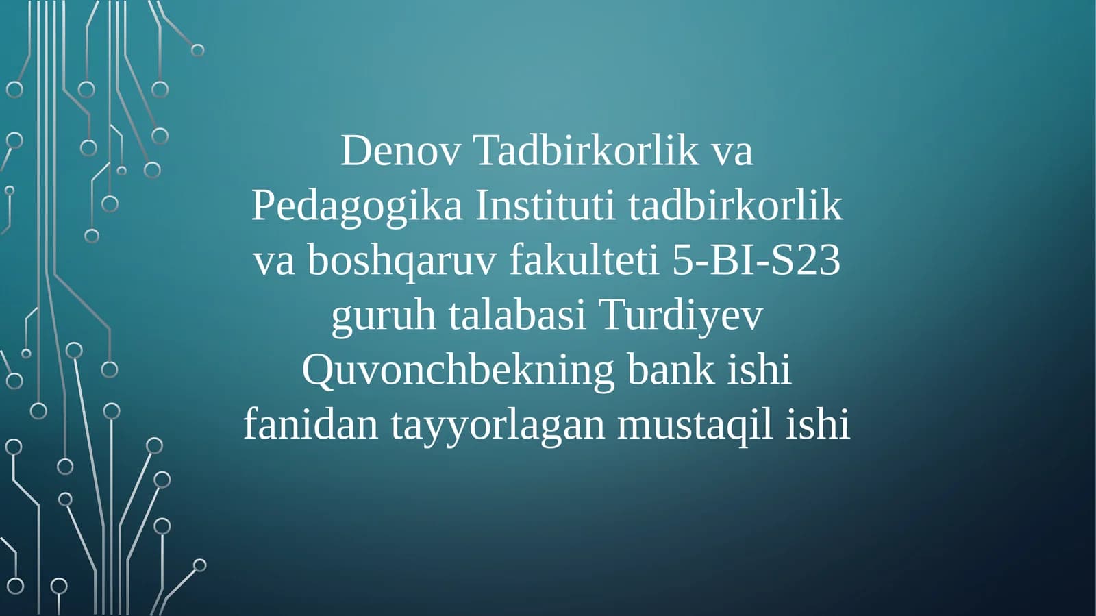 Anorbank kreditlarining qiyosiy tahlili