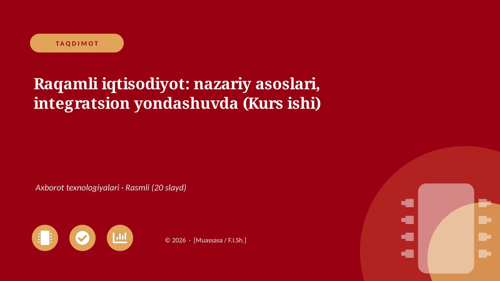 Raqamli iqtisodiyot: nazariy asoslari, integratsion yondashuvda (Kurs ishi)