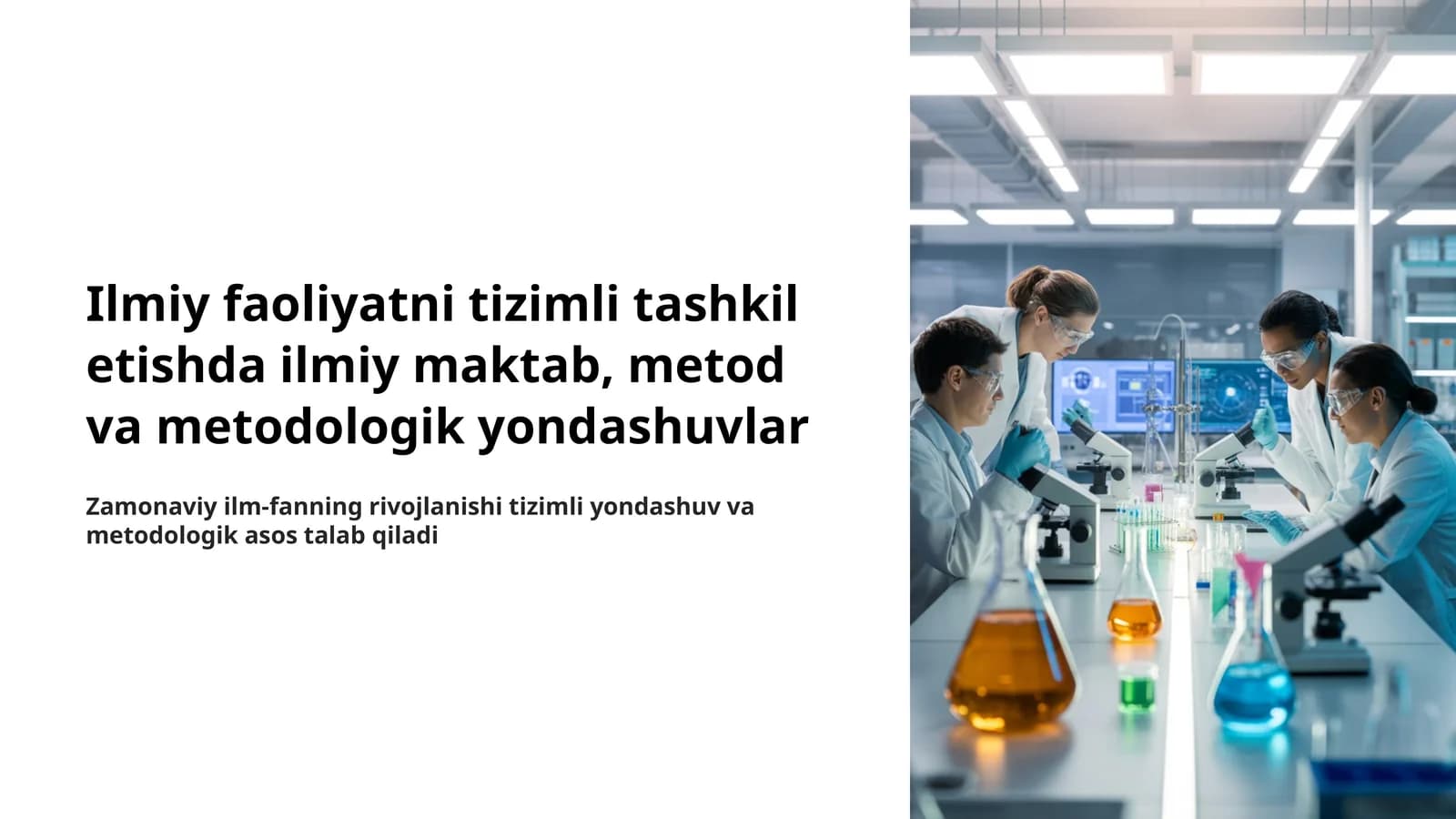 Ilmiy faoliyat va uning tizimli tashkiloti