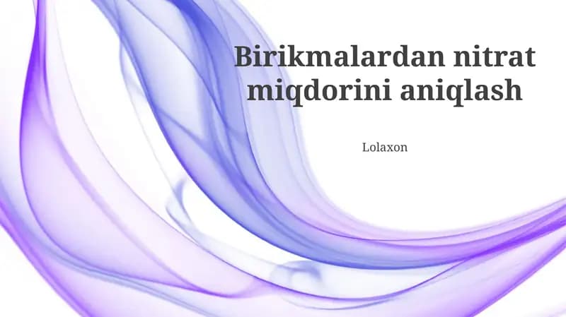 Ion xromatografiya tahlili