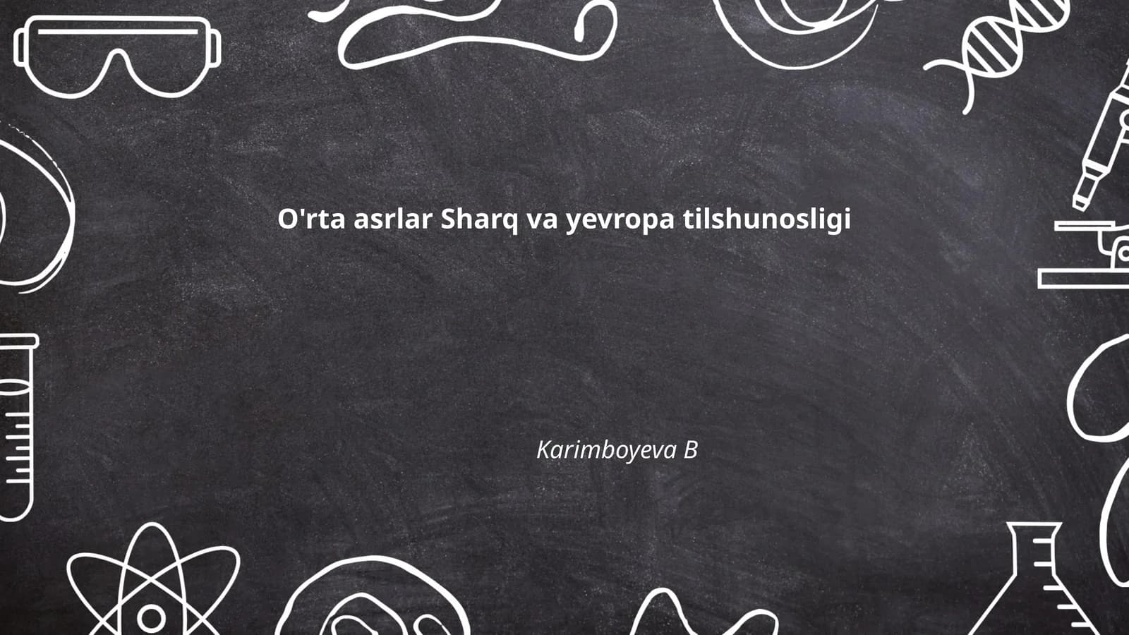 O'rta asrlar Sharq va yevropa tilshunosligi