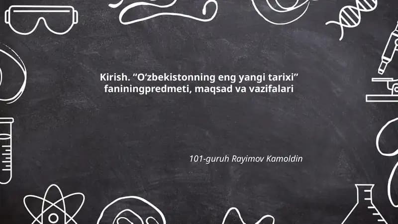 O‘zbekistonning eng yangi tarixi