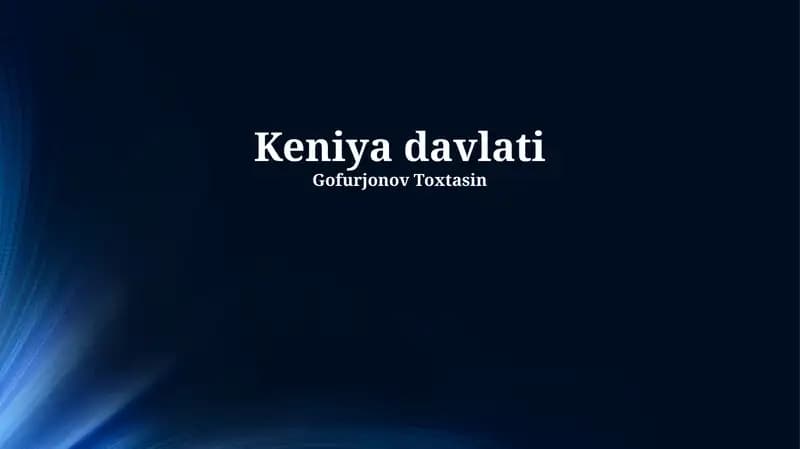 Keniya Muammolari va Qiyinchiliklari