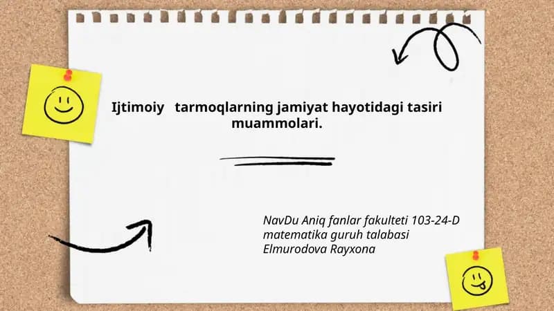 Ijtimoiy Tarmoqlarning Jamiiyat Hayotidagi Tasiri Muammolari