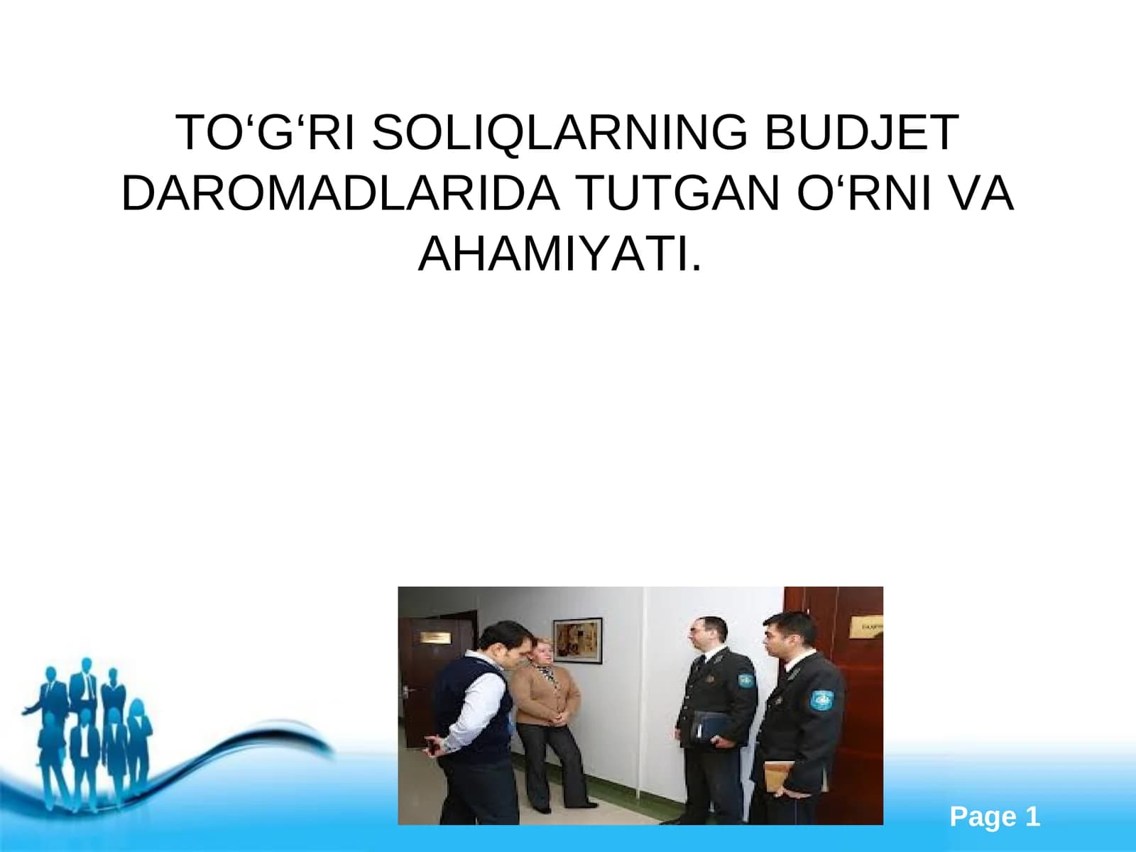 Soliqlarning byudjetga tushishi