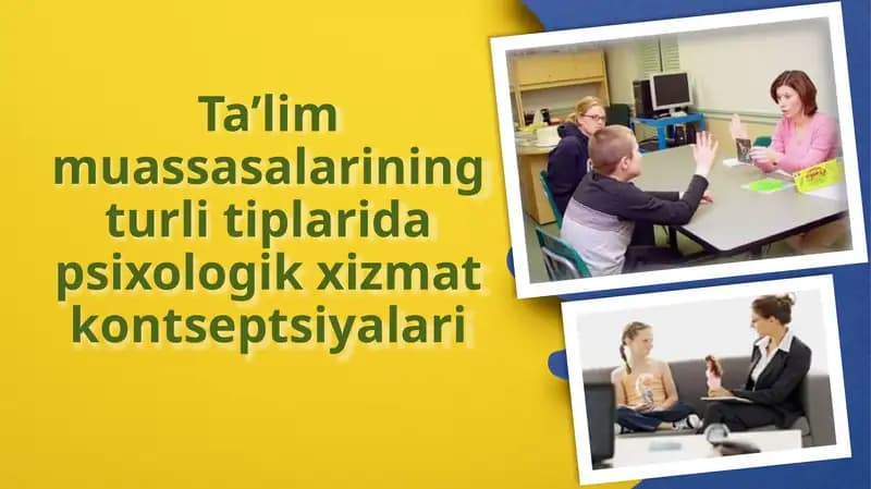 Psixologik xizmat kontseptsiyalari