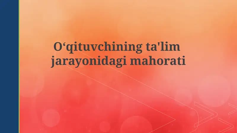 Ta'lim falsafasi va zamonaviy yondashuvlar