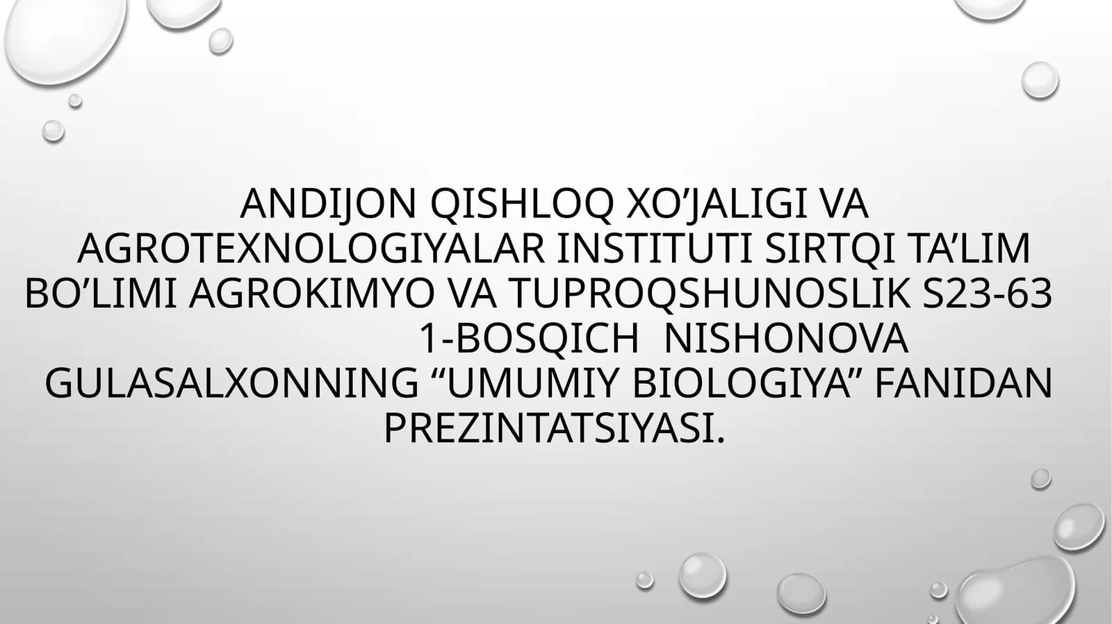 O'simliklarning ko'payishi va seleksiyasi