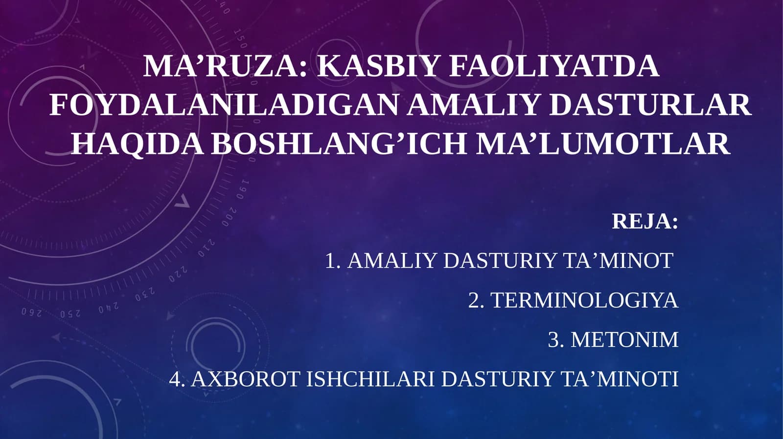 Amaliy dasturlar ta’limi