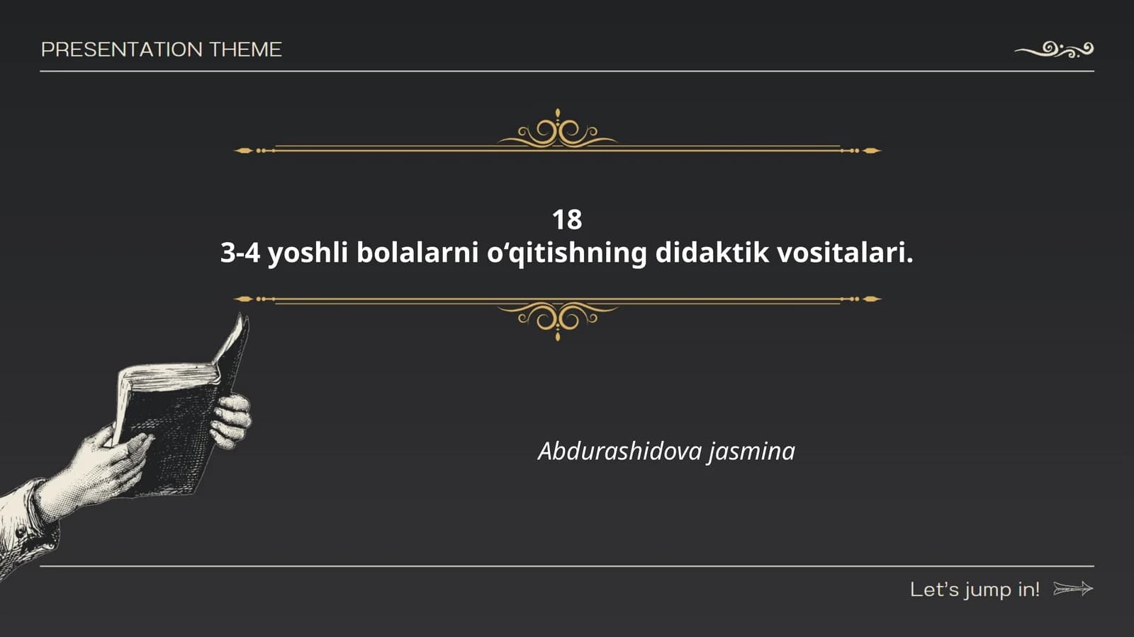 3-4 yoshli bolalarni o‘qitishning didaktik vositalari