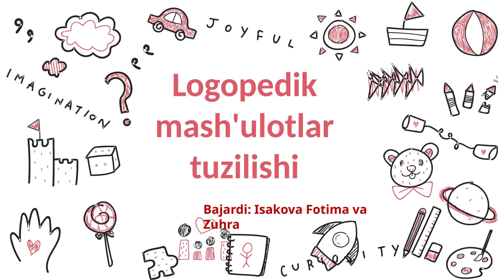 Logopedik mashg'ulot tuzilishi