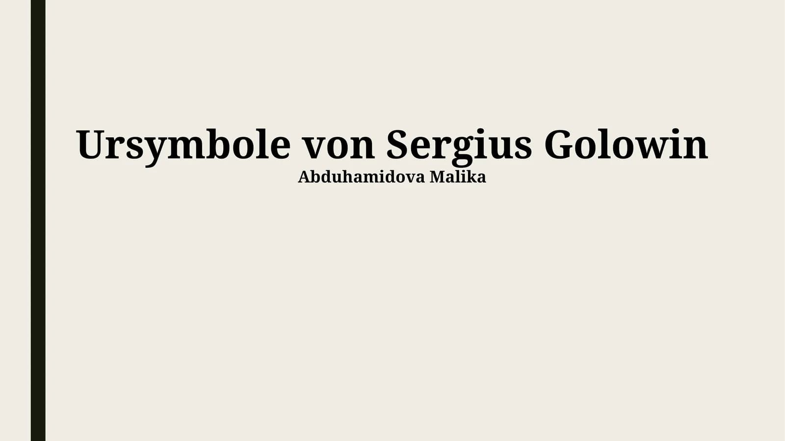 Ursymbole von Sergius Golowin