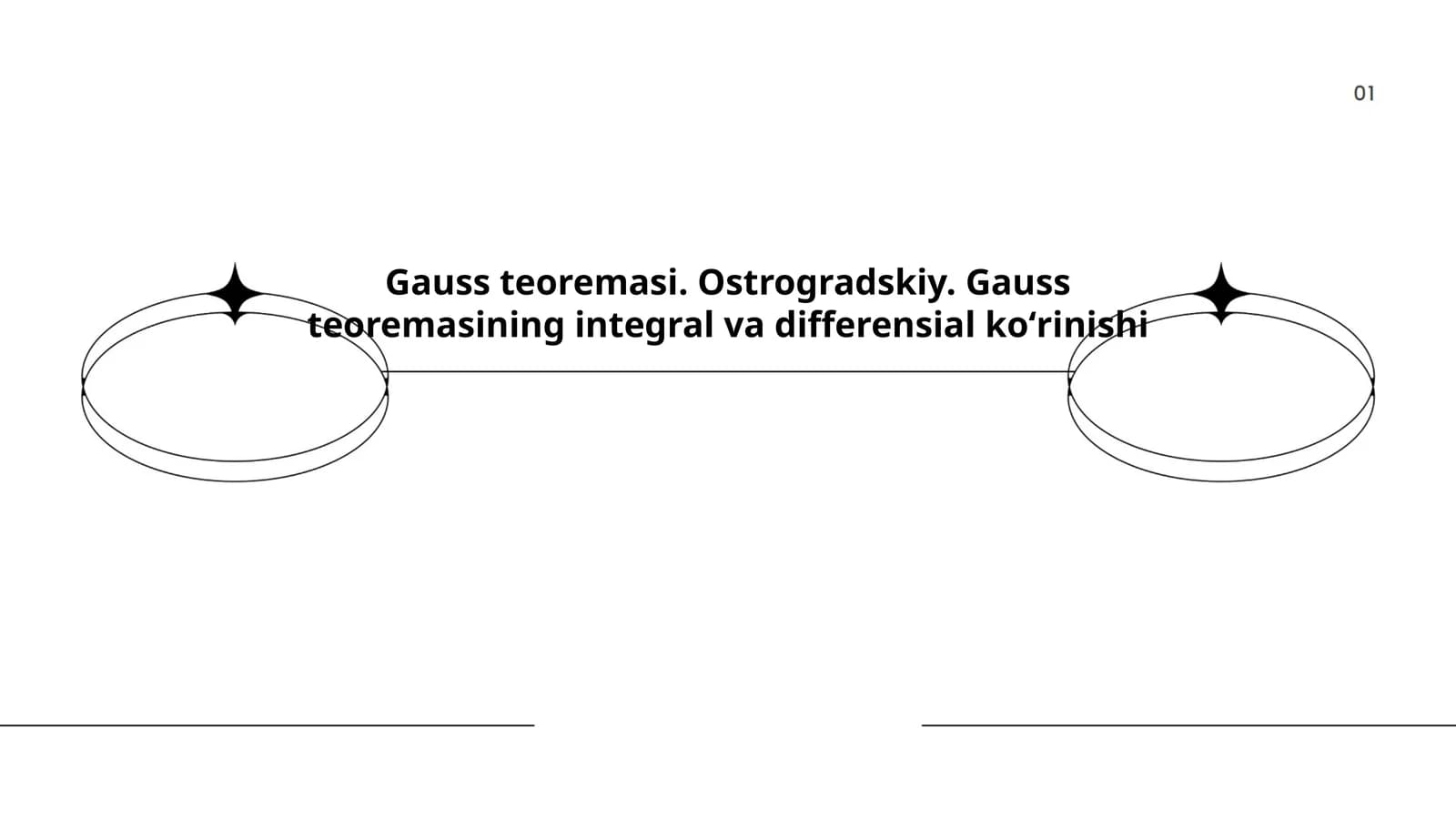 Gauss teoremasi. Ostrogradskiy. Gauss teoremasining integral va differensial koʻrinishi