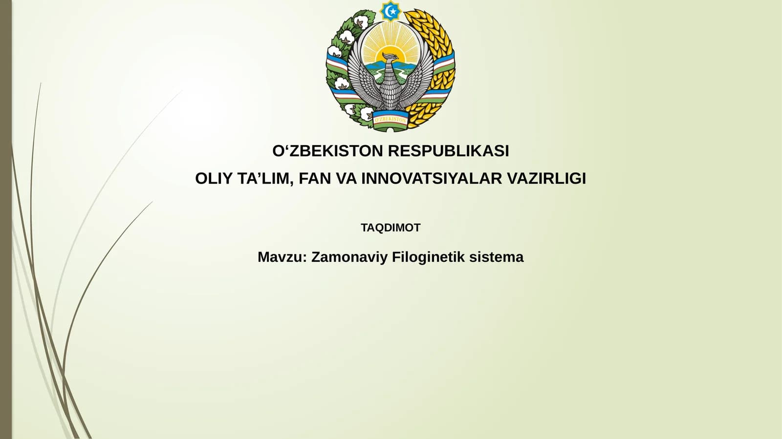 Zamonaviy Filogenetik Sistema