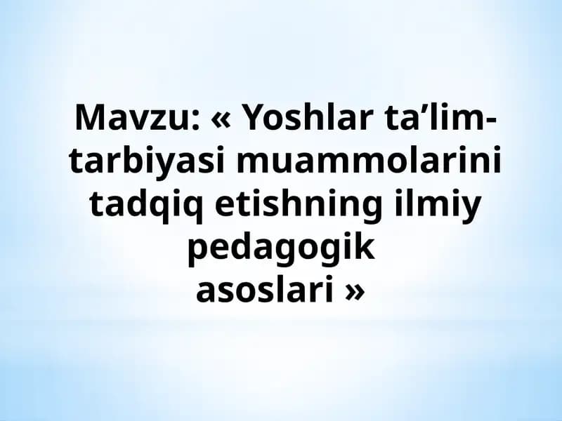 pedagogika