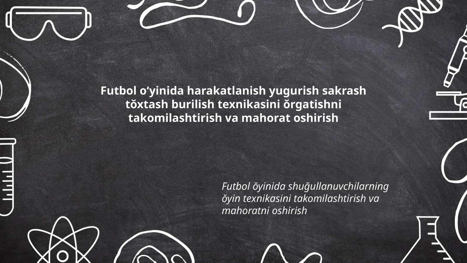 Futbol o‘yinida harakatlanish