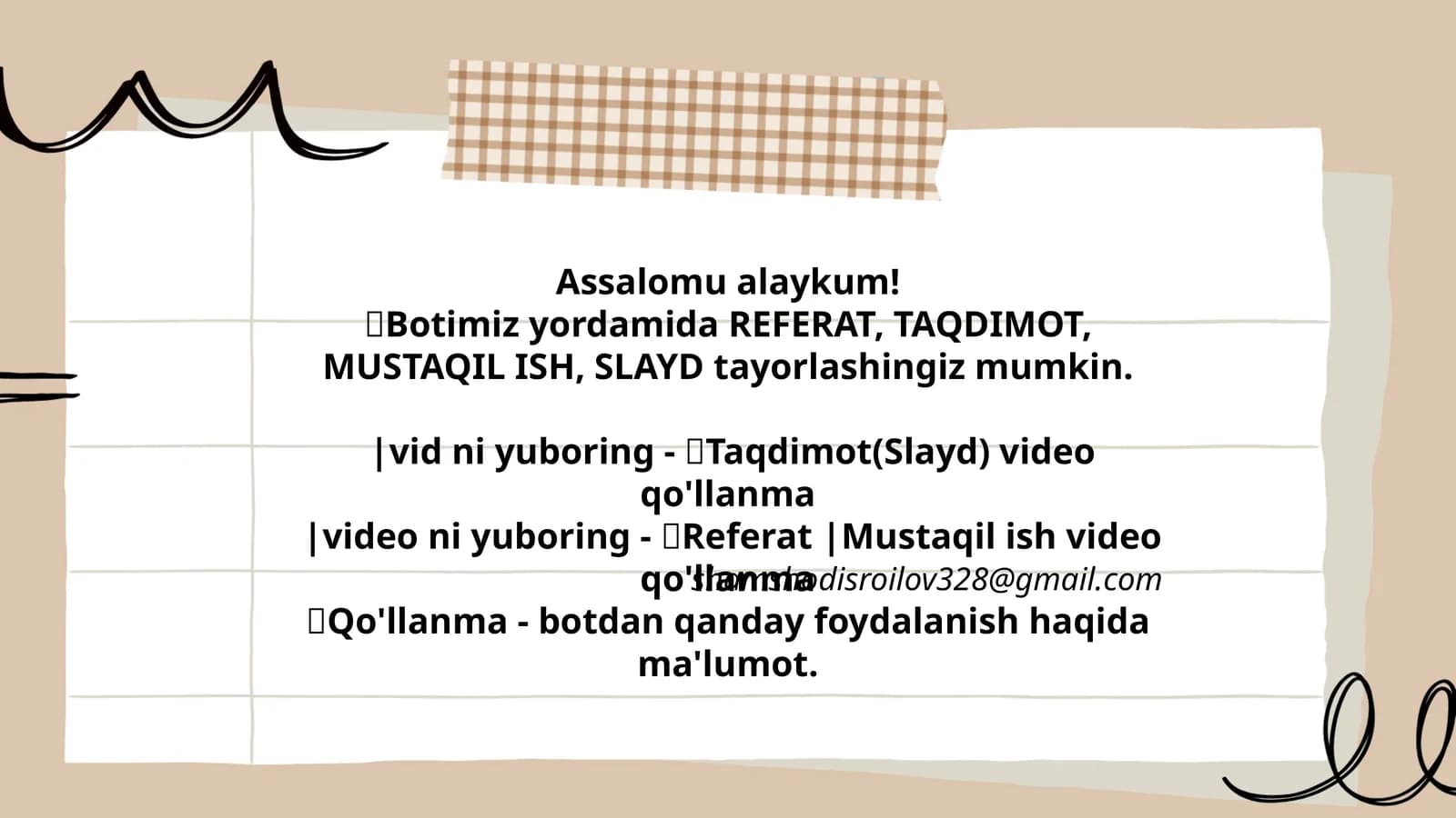 Referat, Taqdimot, Mustaqil Ish, Slayd tayyorlash
