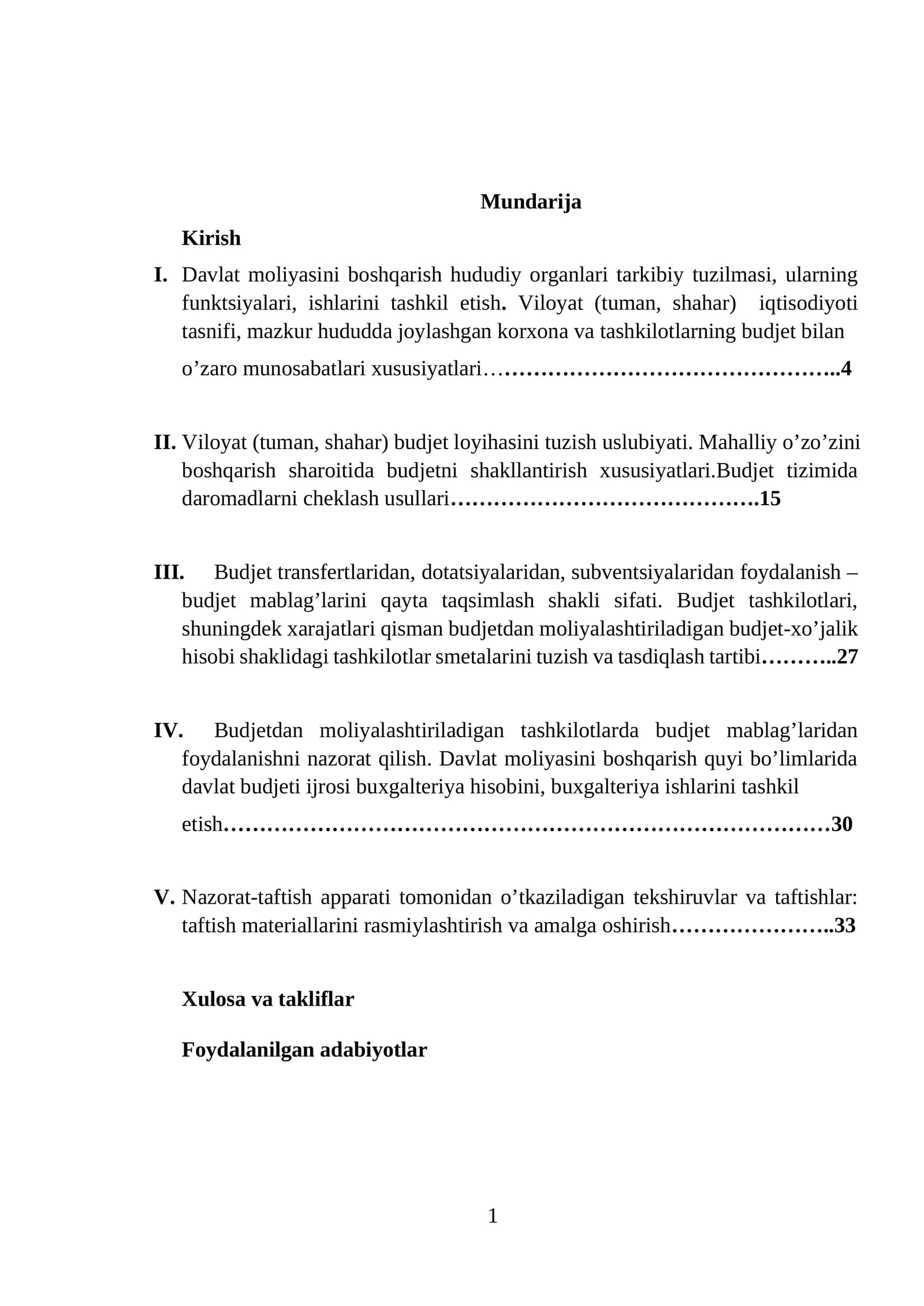 Davlat moliyasini boshqarish