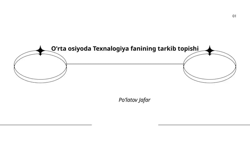 Oʻrta osiyoda Texnalogiya fanining tarkib topishi