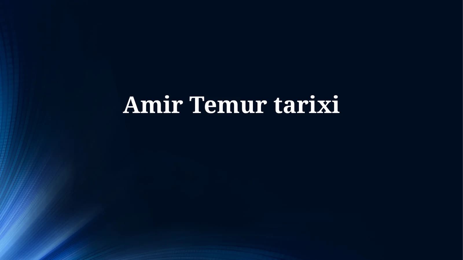 Amir Temurtarixi