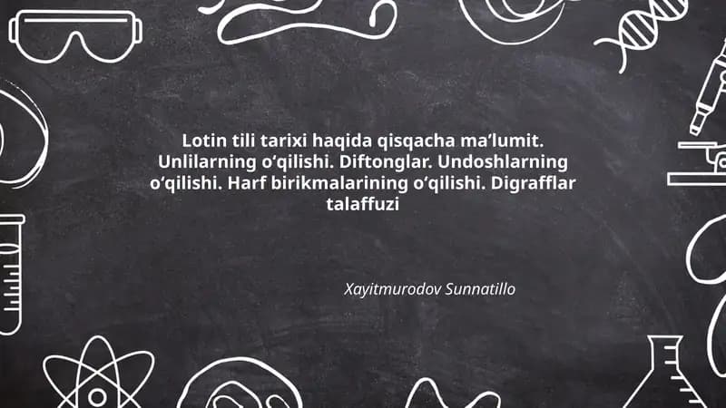 Lotin tili tarixi