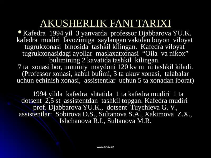AKUSHERLIKFANITARIXI