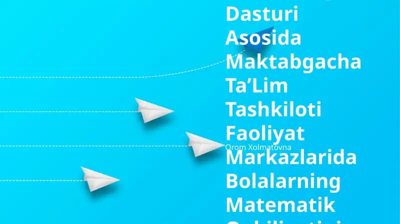 "Ilk Qadam" Davlat OʻQuv Dasturi