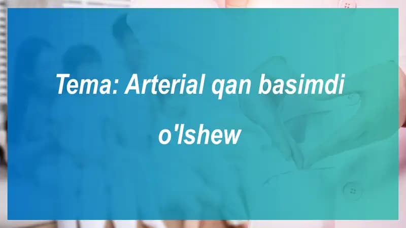 Arterial qon bosimi
