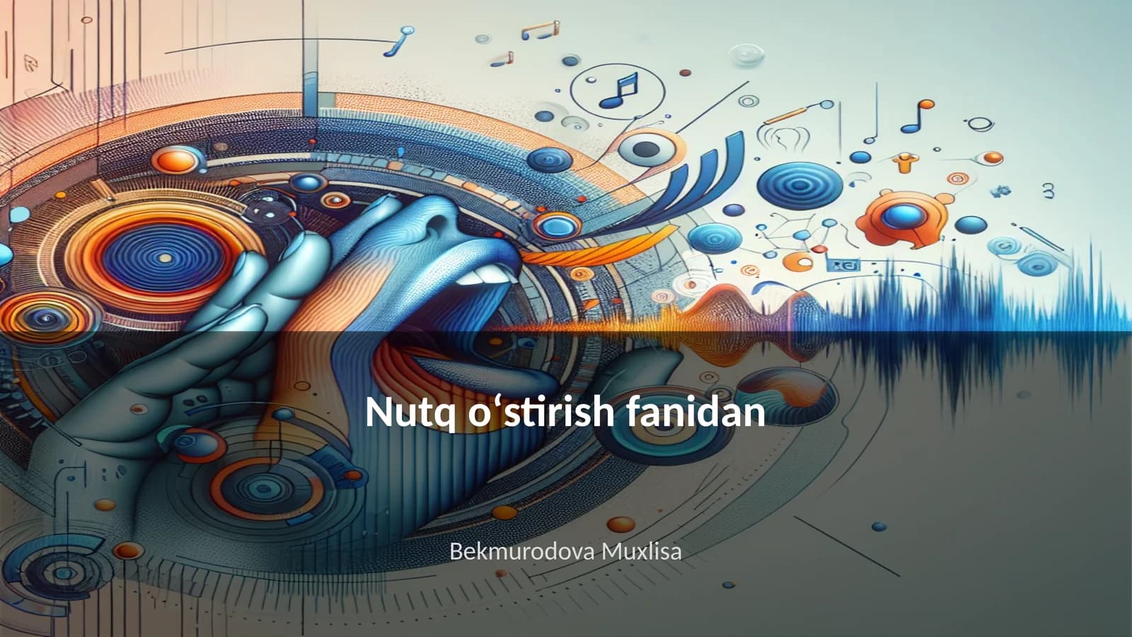 Nutq oʻstirish fanidan