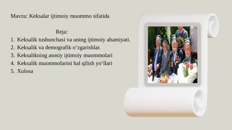 Keksalar ijtimoiy muommo sifatida