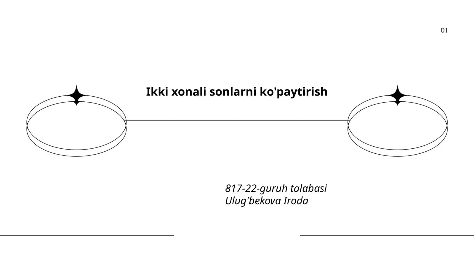 Ikki xonali sonlarni ko'paytirish