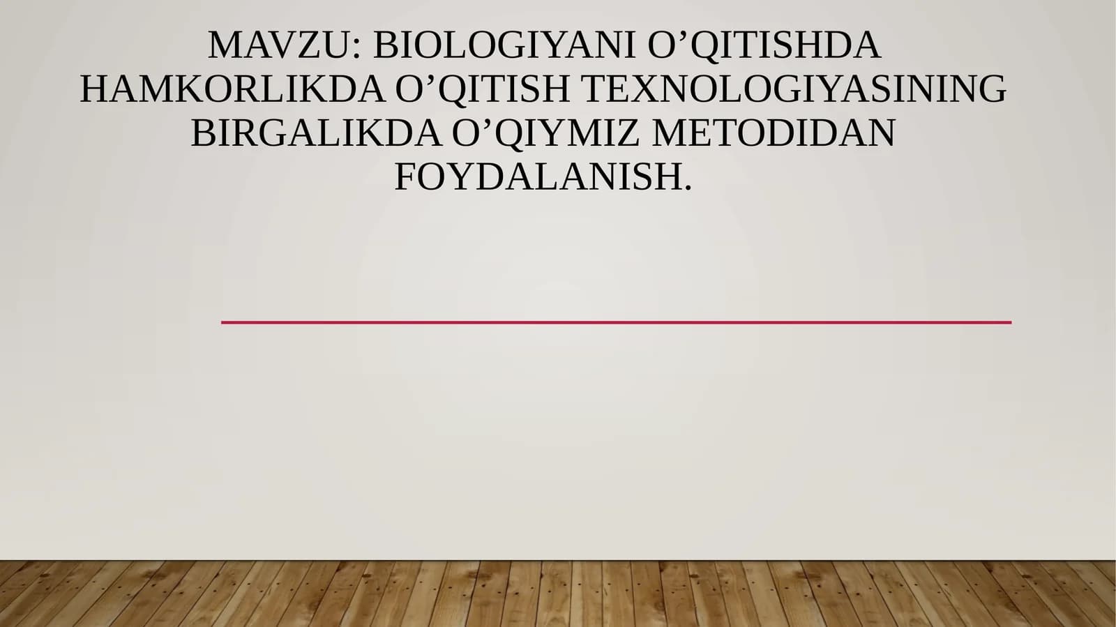 Biologiyanio’qitishdahamkorlikdao’qitishtexnologiyasiningbirgalikdao’qiymizmetodidanfoydalanish