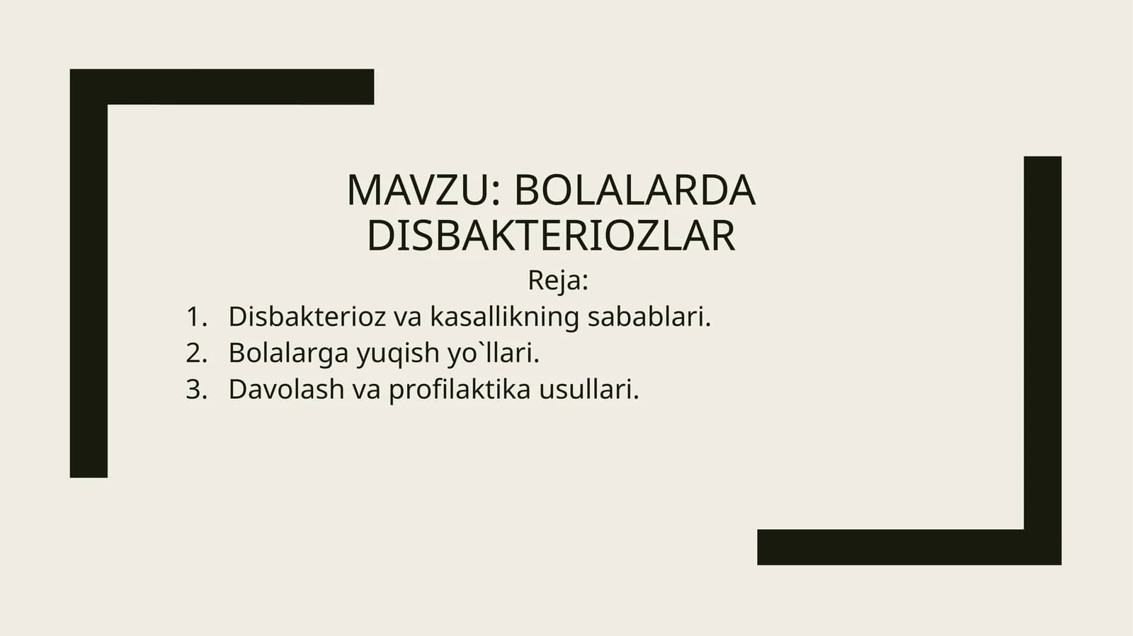 bolalarda disbakteriozlar