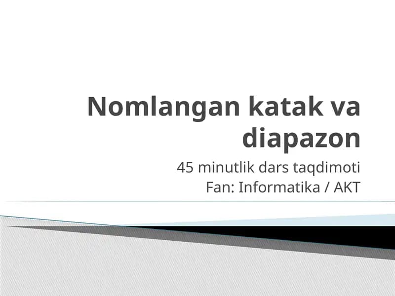 Nomlangan katak va diapazon