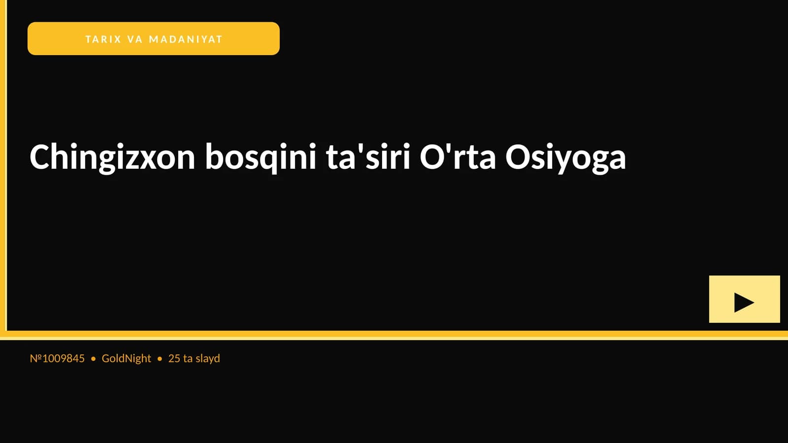 Chingizxon bosqini ta'siri O'rta Osiyoga