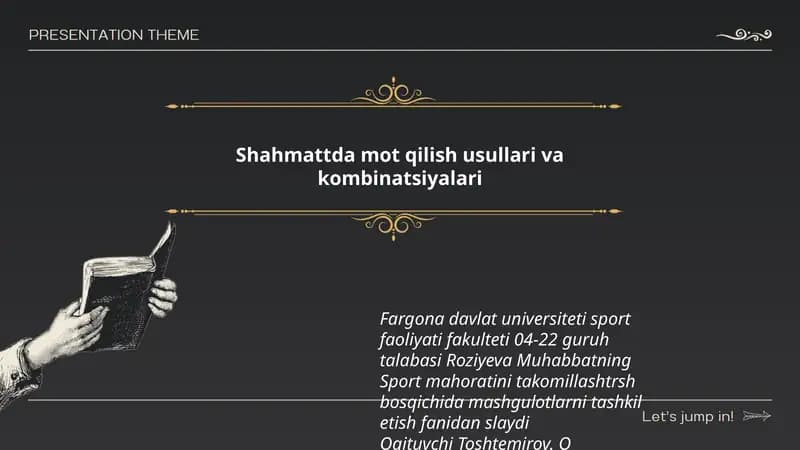 Shahmattda mot qilish usullari va kombinatsiyalari